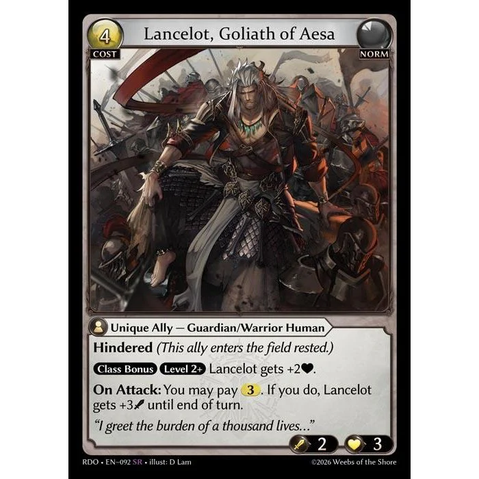 Lancelot, Goliath of Aesa (092) (Radiant Origins)