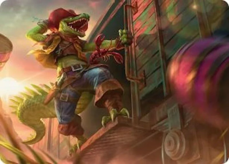 Leatherhead, Iron Gator Art Card (43) (Teenage Mutant Ninja Turtles)