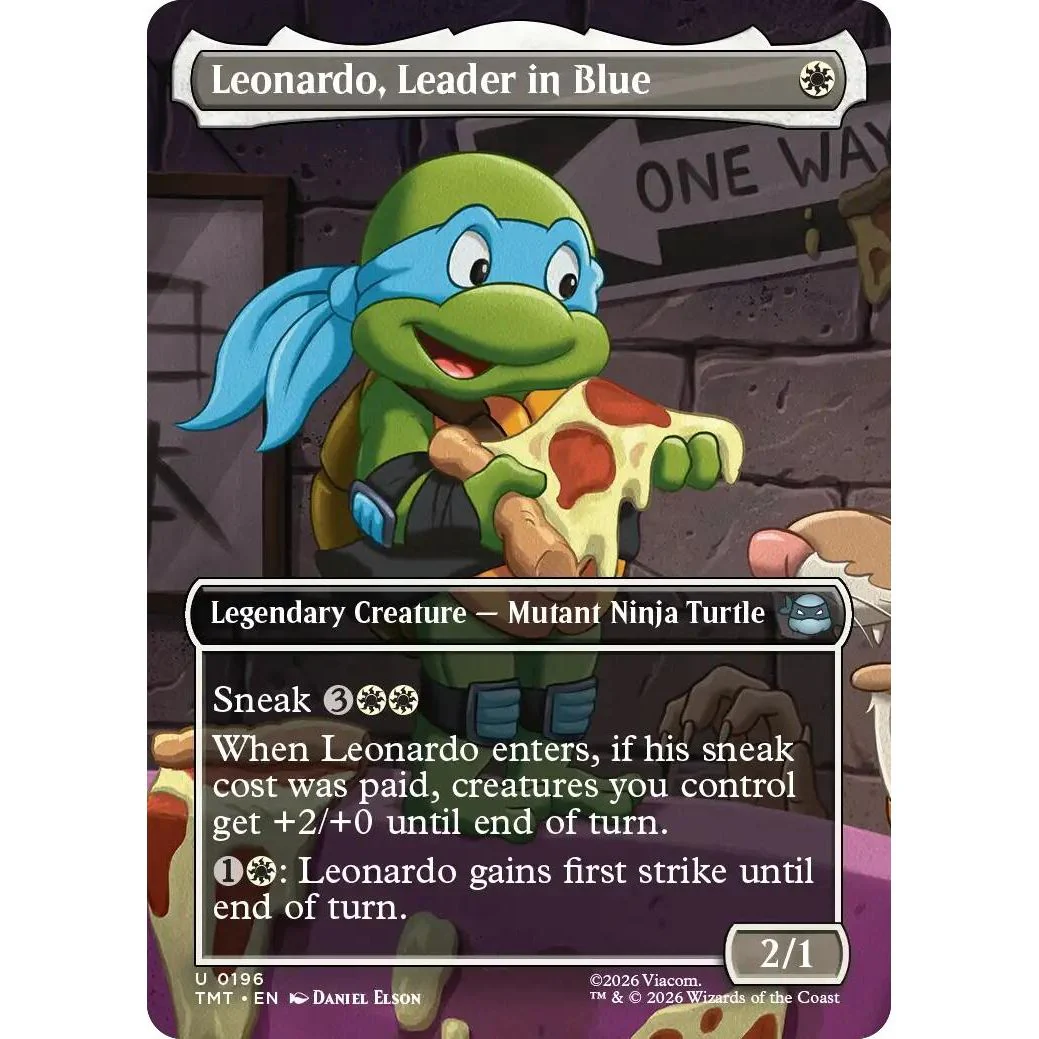Leonardo, Leader in Blue (Borderless) (196) (Teenage Mutant Ninja Turtles)