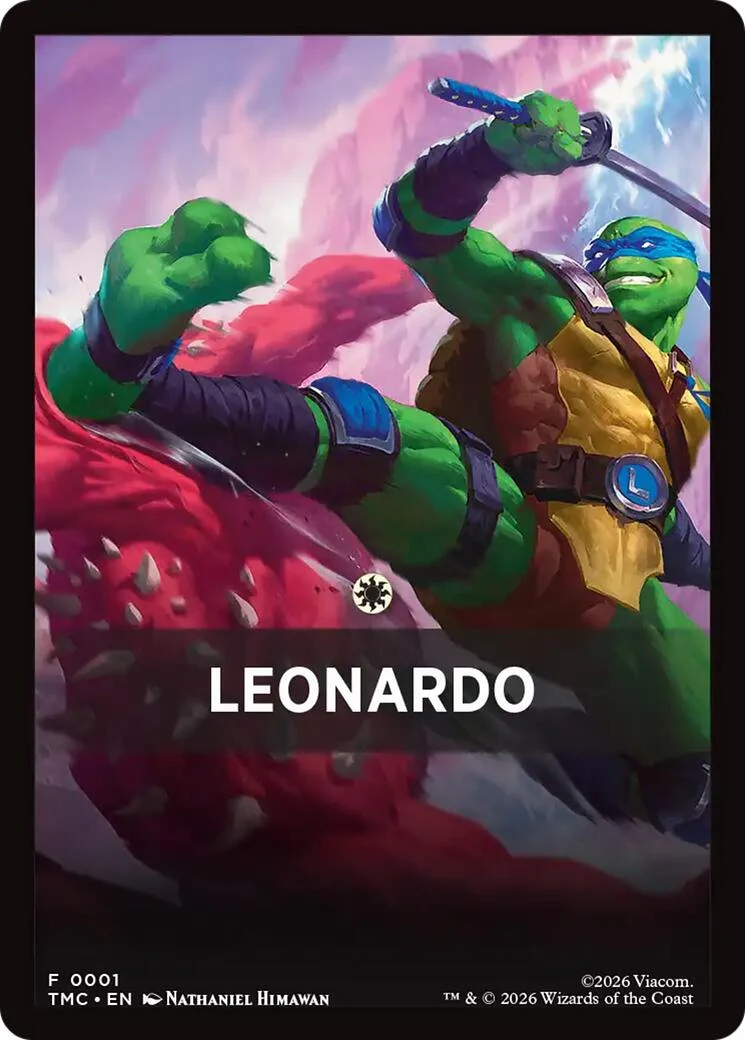 Leonardo Theme Card (1) (Teenage Mutant Ninja Turtles)