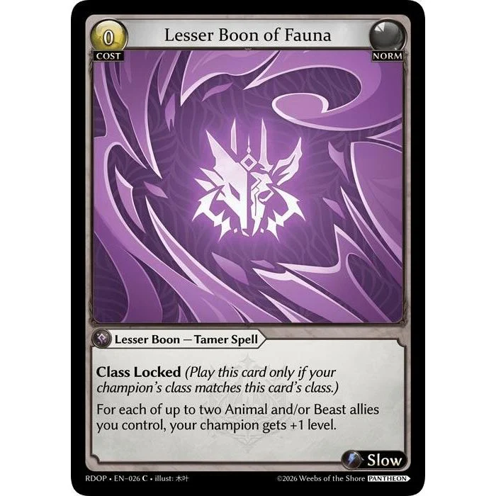 Lesser Boon of Fauna (026) (Radiant Origins: Pantheon)