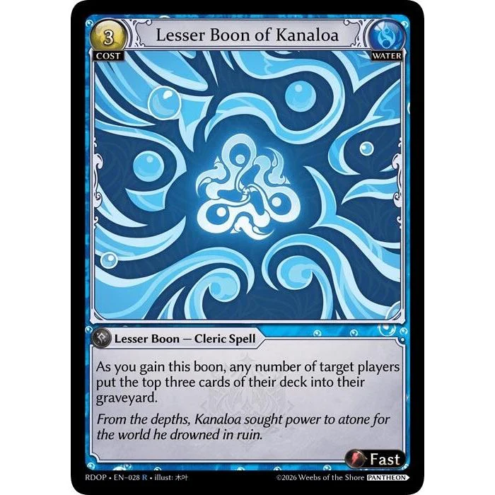 Lesser Boon of Kanaloa (028) (Radiant Origins: Pantheon)