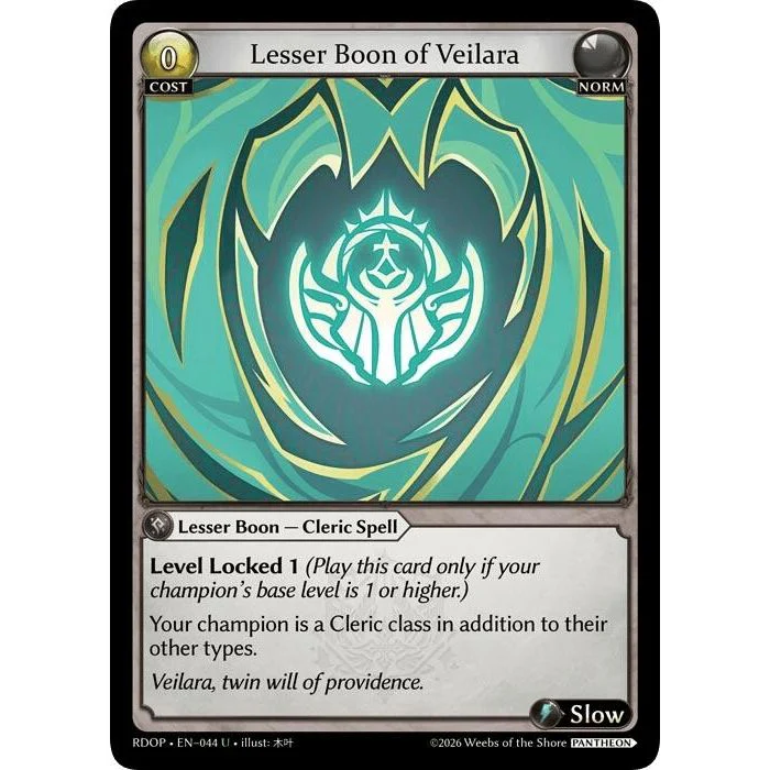 Lesser Boon of Veilara (044) (Radiant Origins: Pantheon)
