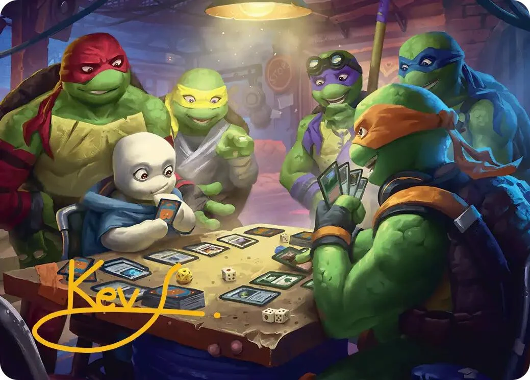 Lessons from Life Art Card (Gold-Stamped Signature) (14) (Teenage Mutant Ninja Turtles)