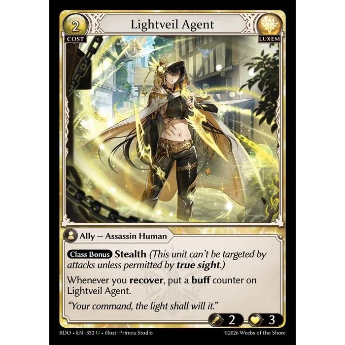Lightveil Agent (Curio Foil) (353) (Radiant Origins)