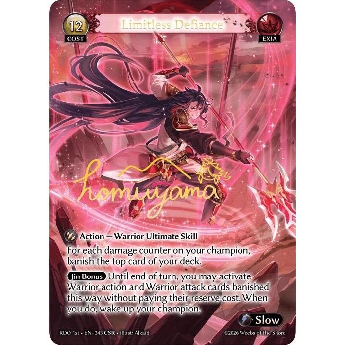 Limitless Defiance (CSR) (343) (Radiant Origins)