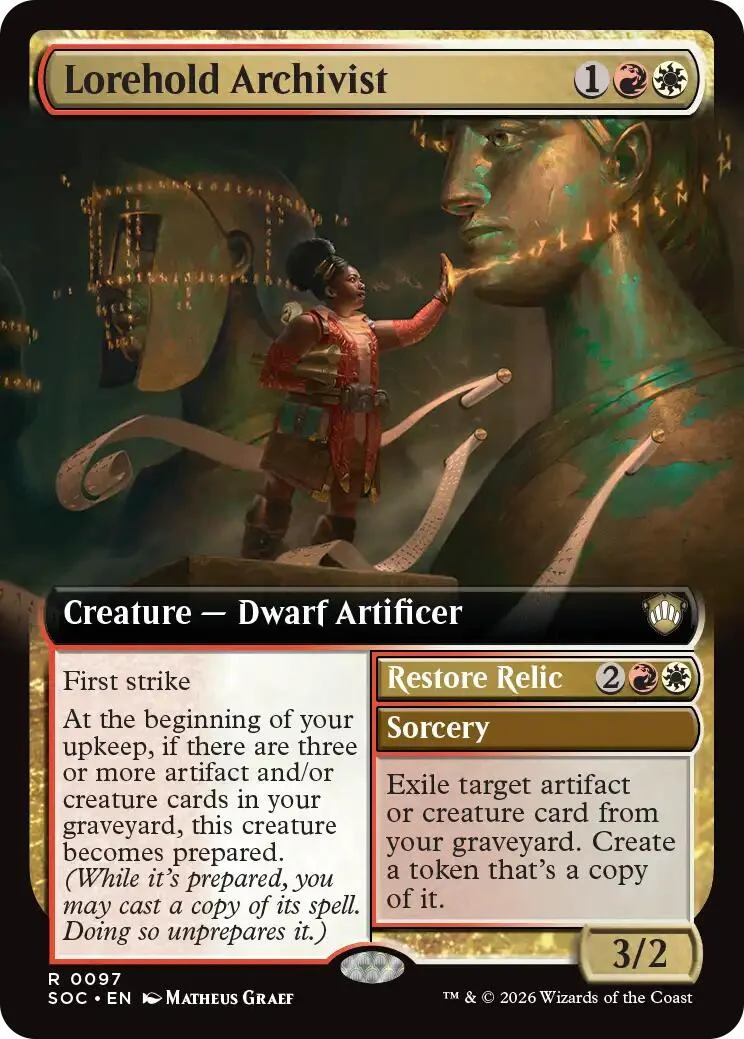 Lorehold Archivist (Extended Art) (97) (Secrets of Strixhaven)
