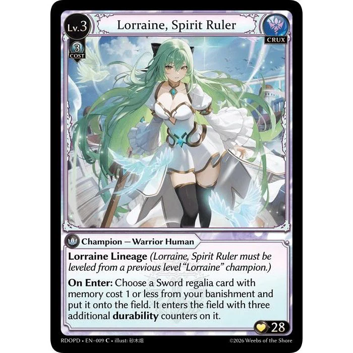 Lorraine, Spirit Ruler (009) (Radiant Origins: Pantheon)