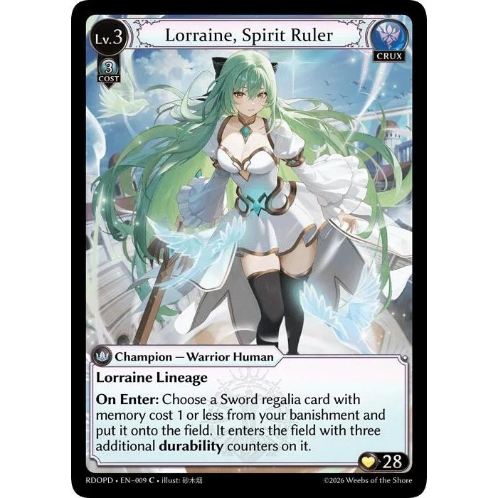 Lorraine, Spirit Ruler (Extended Art) (009) (Radiant Origins: Pantheon)