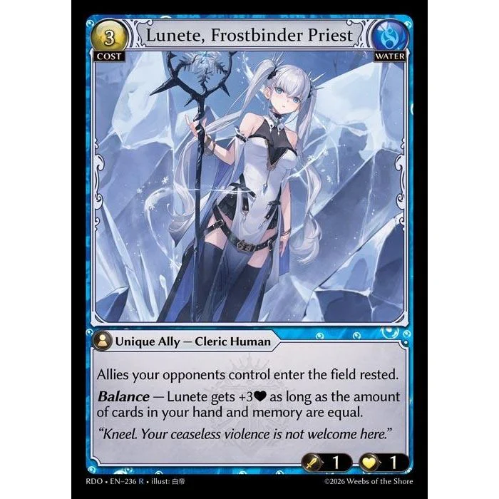 Lunete, Frostbinder Priest (236) (Radiant Origins)