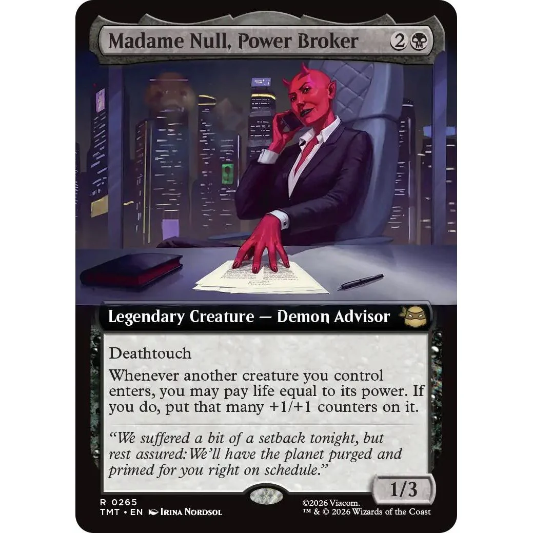 Madame Null, Power Broker (Extended Art) (265) (Teenage Mutant Ninja Turtles)