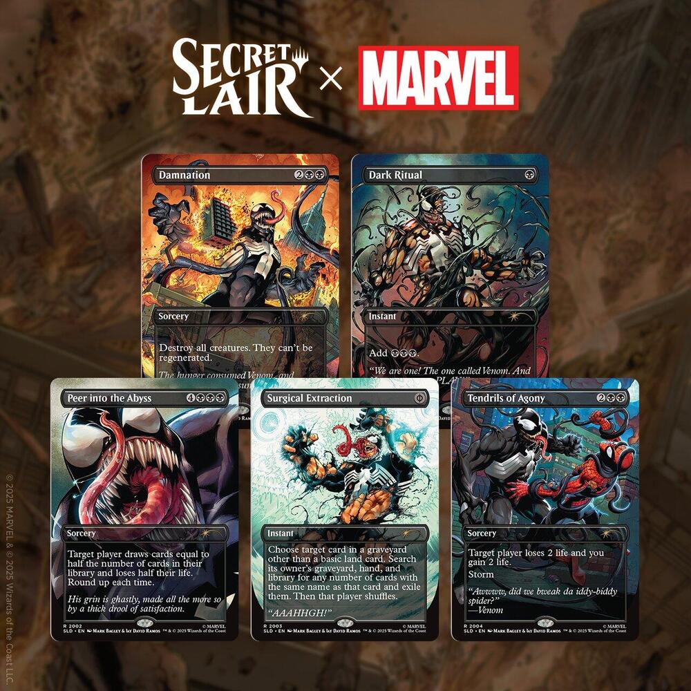 Magic The Gathering | Secret Lair x Marvel: Spider-man: Venom Unleashed (Colors) | Non-foil