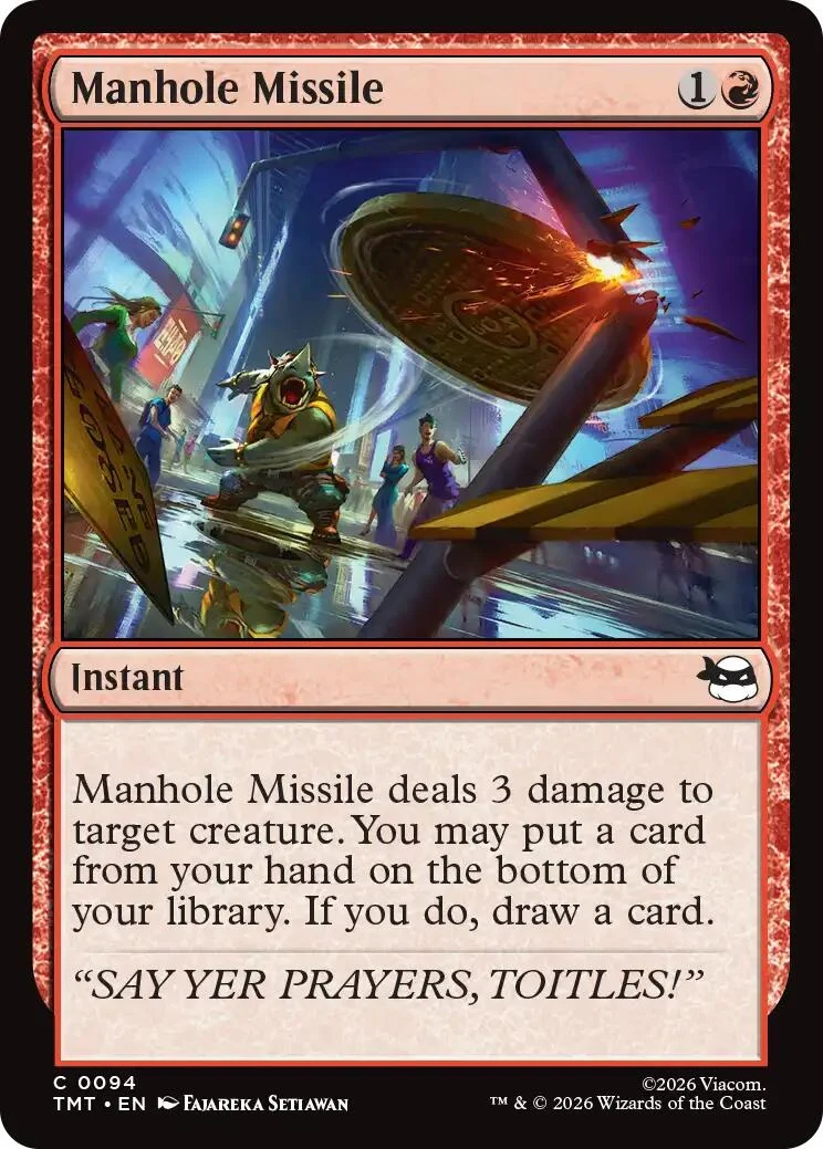 Manhole Missile (94) (Teenage Mutant Ninja Turtles)