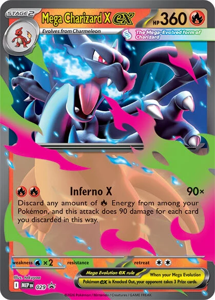 Mega Charizard X ex - 029 (029) (ME: Mega Evolution Promo)