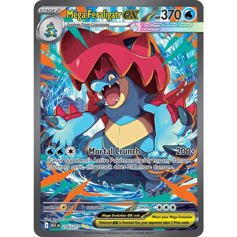 Mega Feraligatr ex (274/217) (ME: Ascended Heroes)