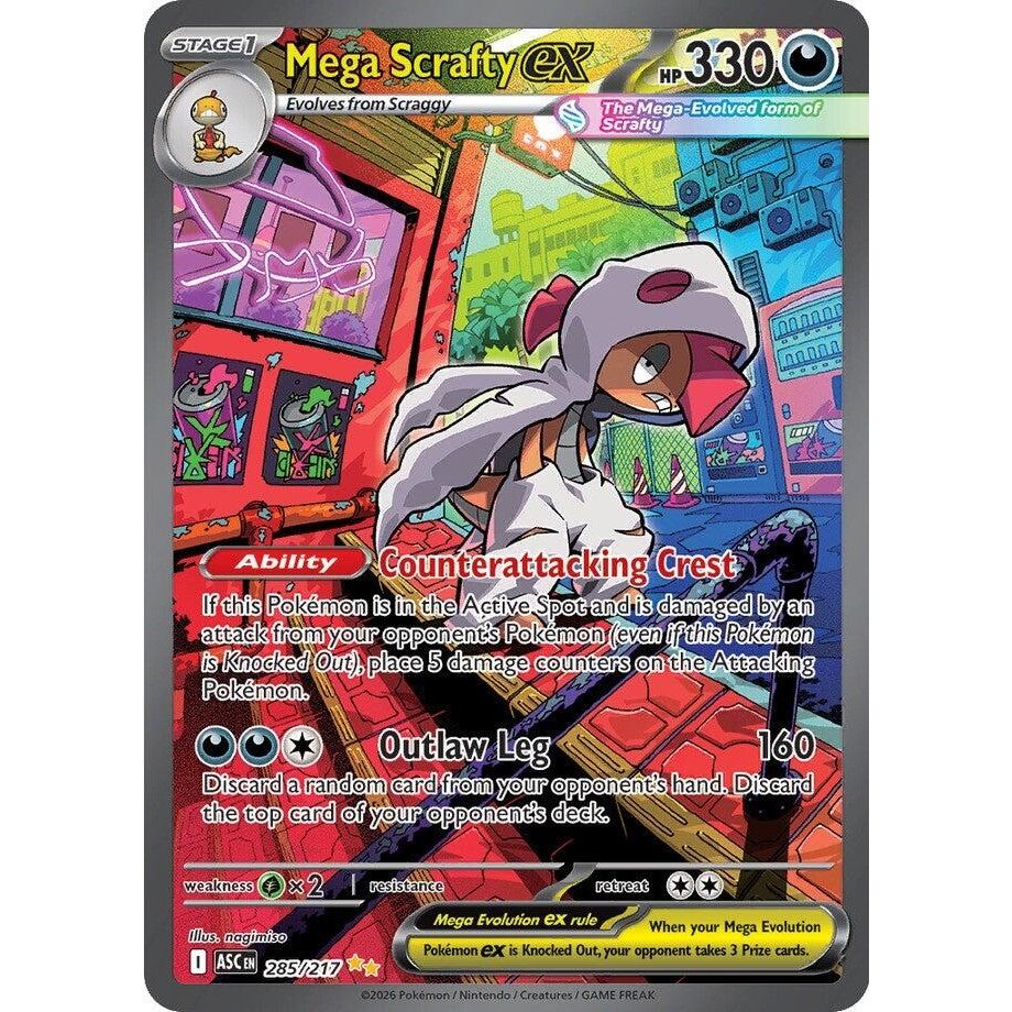Mega Scrafty ex (285/217) (ME: Ascended Heroes)