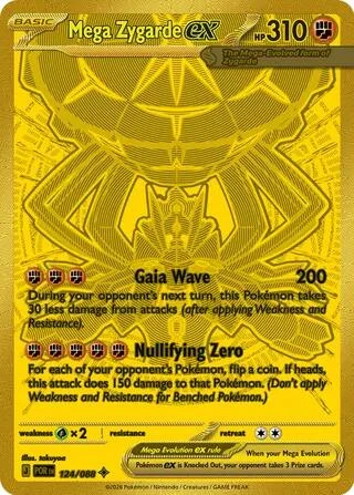 Mega Zygarde ex (124/088) (ME03: Perfect Order)