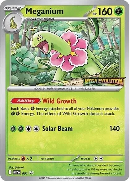 Meganium - 001 (001) (ME: Mega Evolution Promo)
