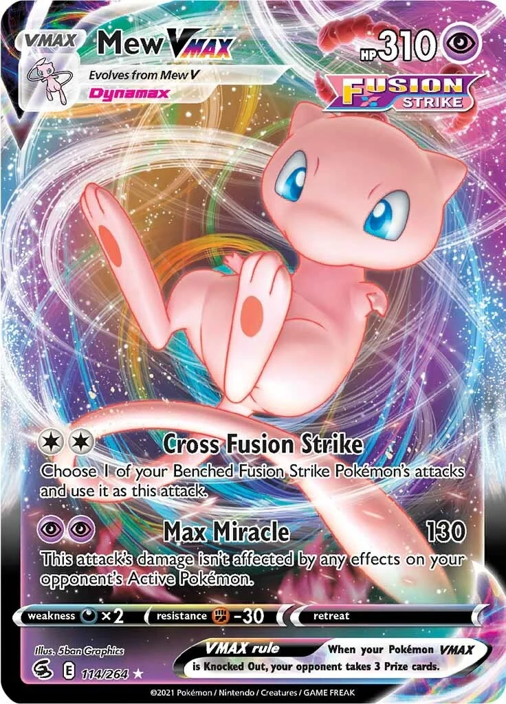 Mew VMAX (114/264) (SWSH08: Fusion Strike)