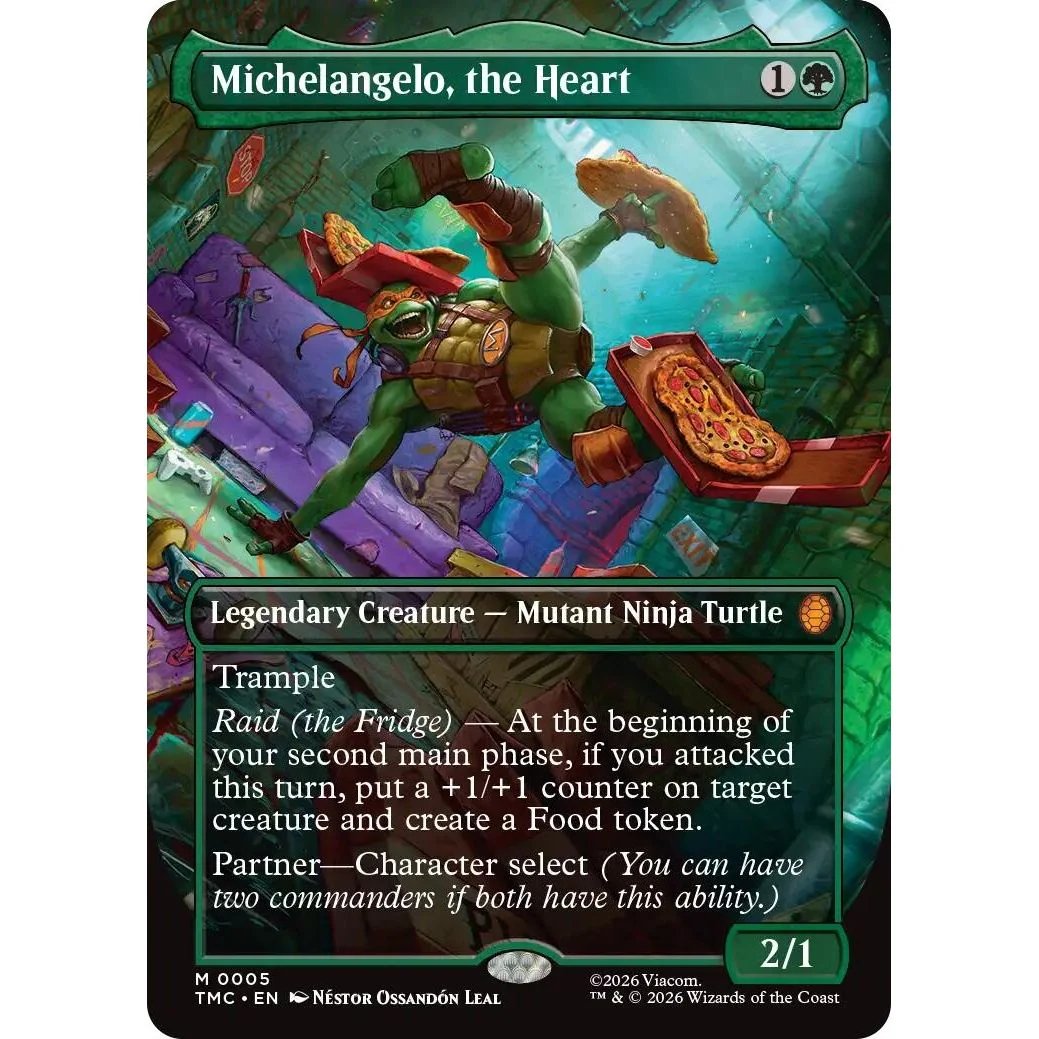 Michelangelo, the Heart (0005) (Borderless) (5) (Teenage Mutant Ninja Turtles)