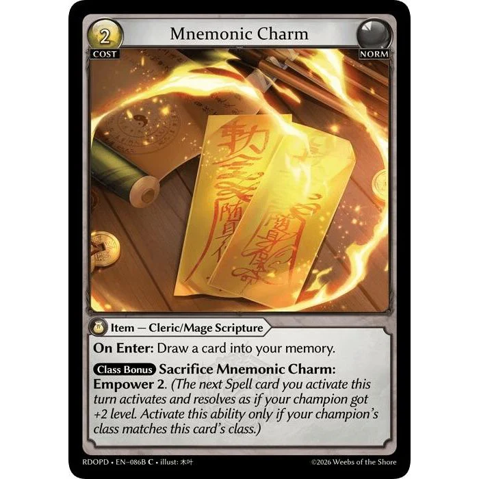 Mnemonic Charm (086B) (086B) (Radiant Origins: Pantheon)