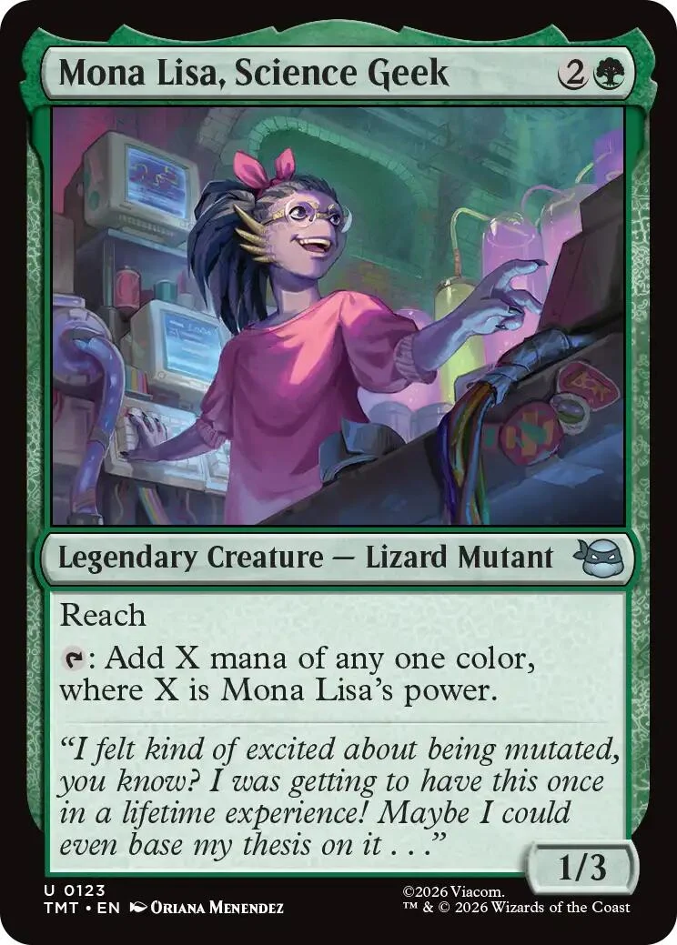 Mona Lisa, Science Geek (123) (Teenage Mutant Ninja Turtles)