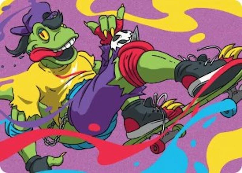 Mondo Gecko Art Card (26) (Teenage Mutant Ninja Turtles)