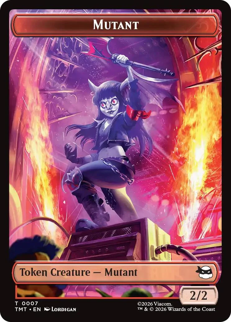 Mutant // Mutagen Double-Sided Token (7 // 9) (Teenage Mutant Ninja Turtles)
