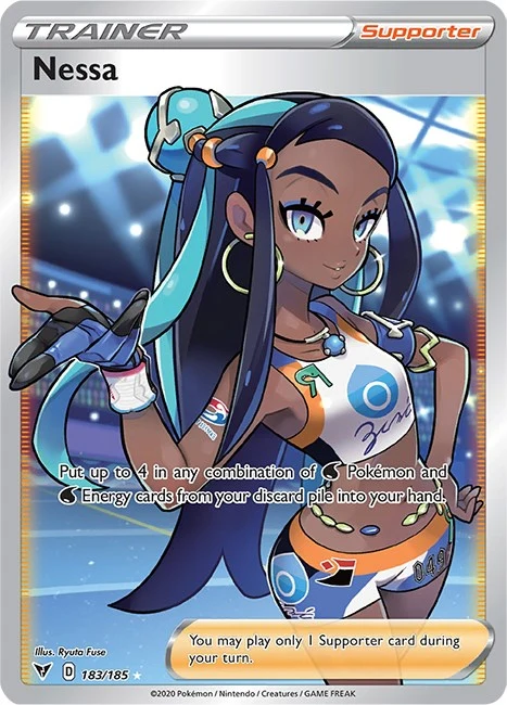 Nessa (Full Art) (183/185) (SWSH04: Vivid Voltage)