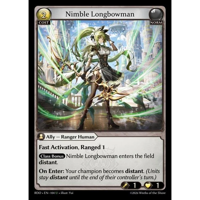 Nimble Longbowman (Curio Foil) (104) (Radiant Origins)