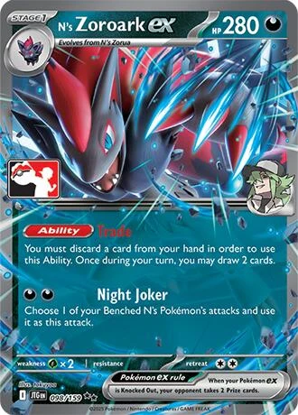 N's Zoroark ex (098/159) (Prize Pack Series Cards)