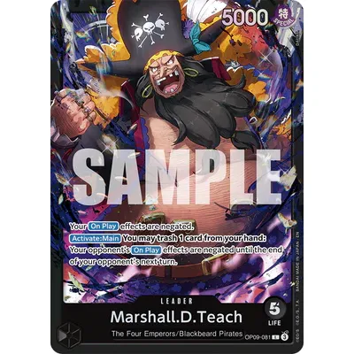 One Piece Card Game - Starter Deck 27: BLACK Marshall.D.Teach - Image 2