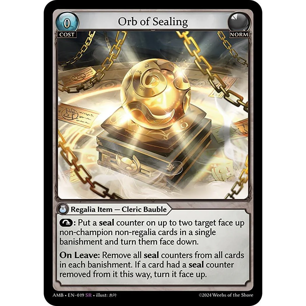 Orb of Sealing (019) (Mortal Ambition)