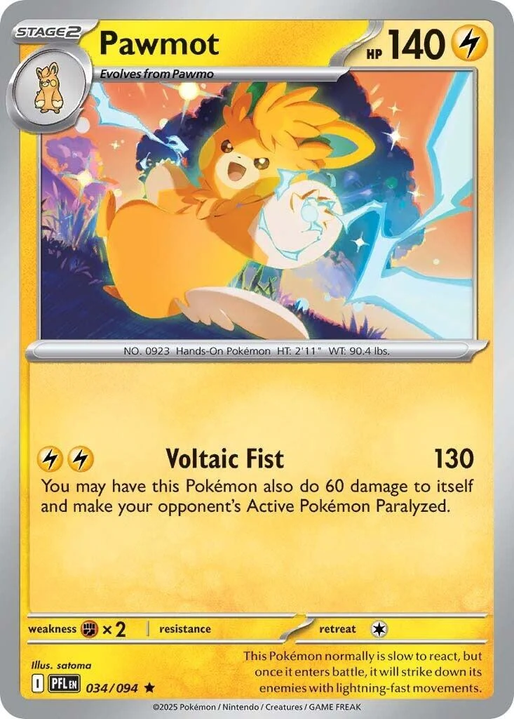 Pawmot (034/094) (ME02: Phantasmal Flames)