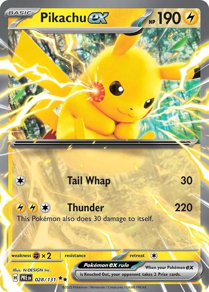 Pikachu ex (028/131) (SV: Prismatic Evolutions)