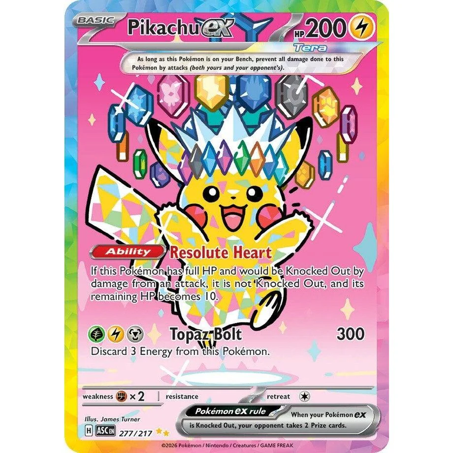 Pikachu ex (277/217) (ME: Ascended Heroes)