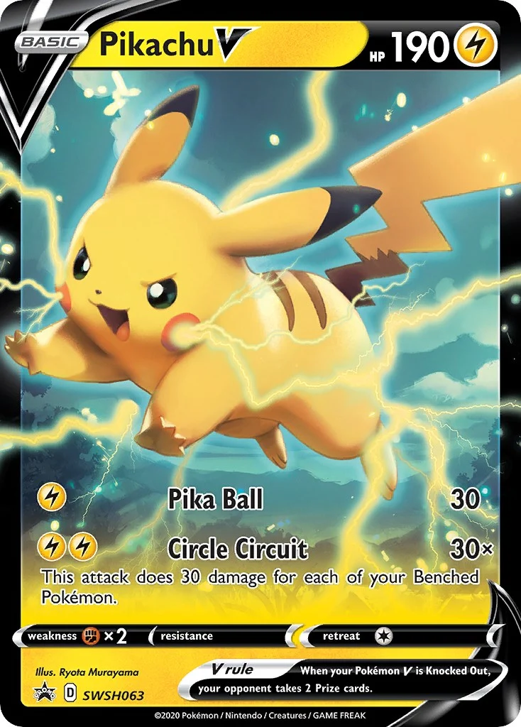 Pikachu V - SWSH063 (SWSH063) (SWSH: Sword & Shield Promo Cards)