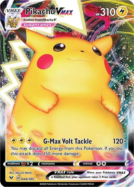 Pikachu VMAX (044/185) (SWSH04: Vivid Voltage)