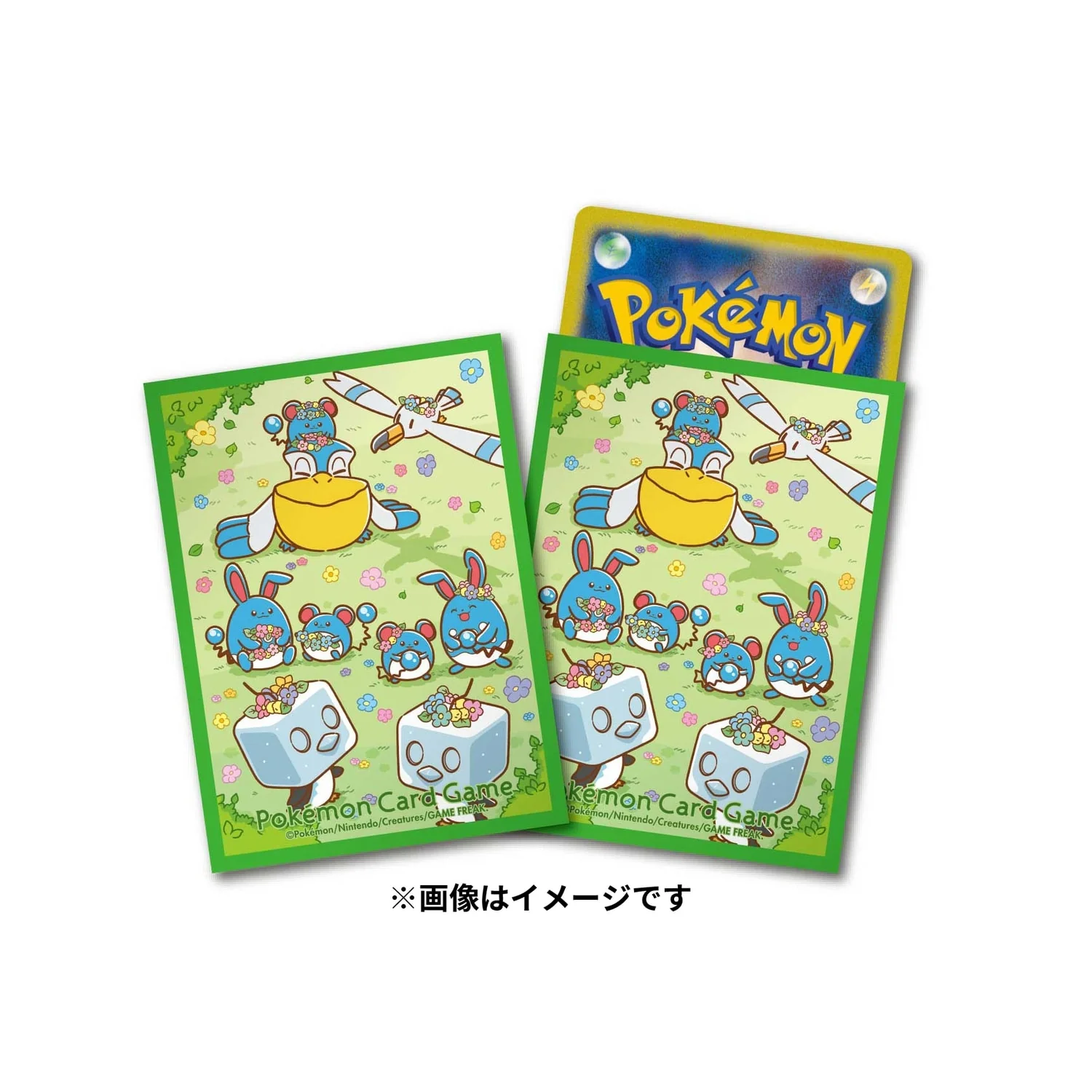Pokémon Center Japan - Flower Crown Marill & Friends - Sleeves - Image 2
