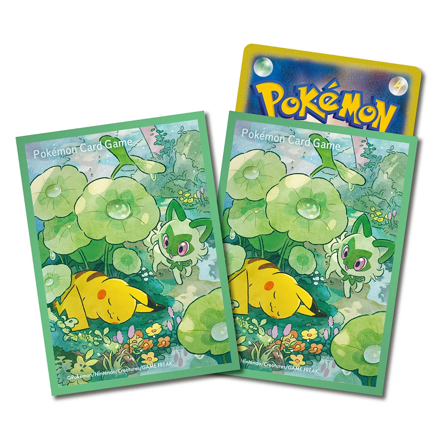 Pokémon Center Japan - Pikachu & Sprigatito - Sleeves - Image 2