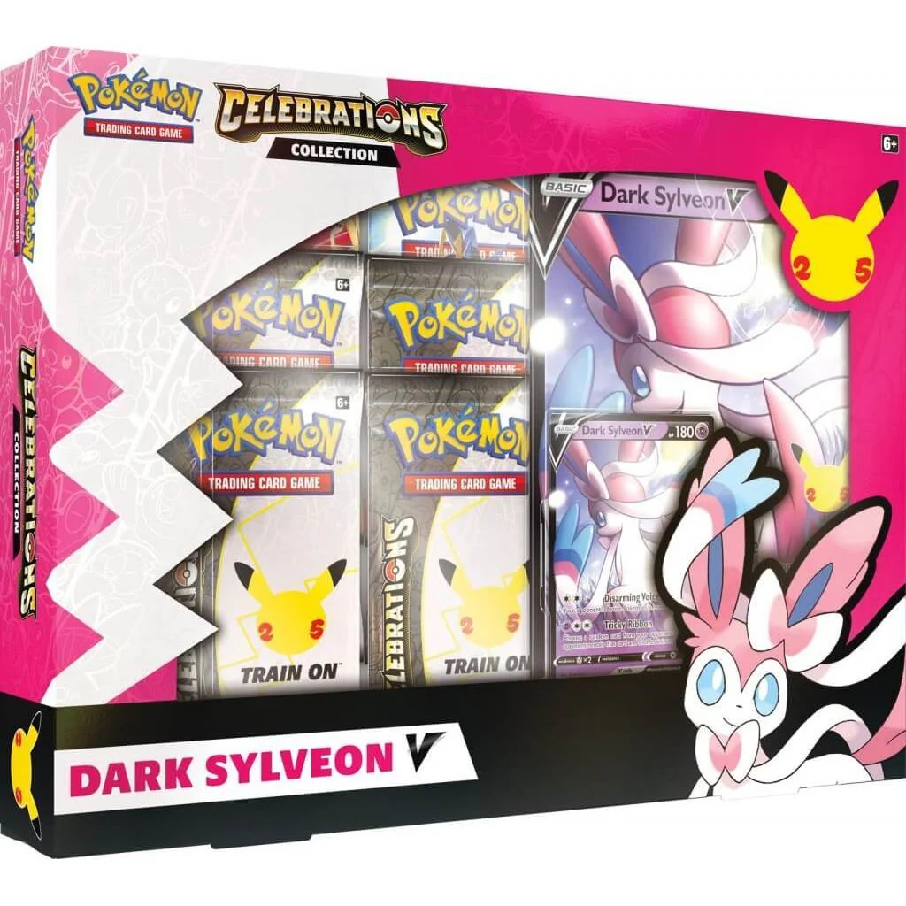 POKÉMON TCG Celebrations -Lance’s Charizard V & Dark Sylveon V Boxes - Image 5