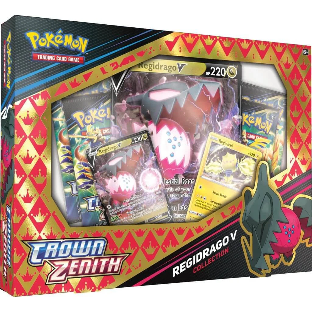 POKÉMON TCG Crown Zenith - Regidrago/Regieleki V Box - Image 4