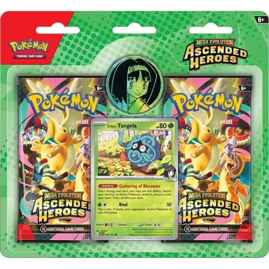 POKÉMON TCG Mega Evolution- Ascended Heroes 2-pack Blister (Random)