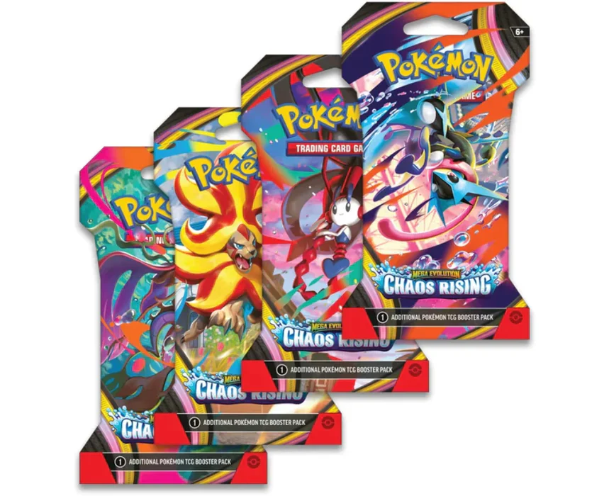 POKÉMON TCG: Mega Evolution - Chaos Rising ME04 Sleeved Booster Pack
