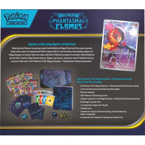 Pokemon TCG: Mega Evolution ME02 - Phantasmal Flames Elite Trainer Box (ETB) - Image 4