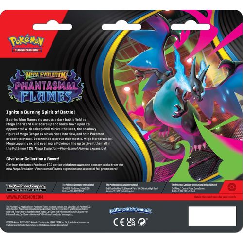 Pokemon TCG: Mega Evolution ME02 - Phantasmal Flames Three Booster Blister (Random) - Image 3