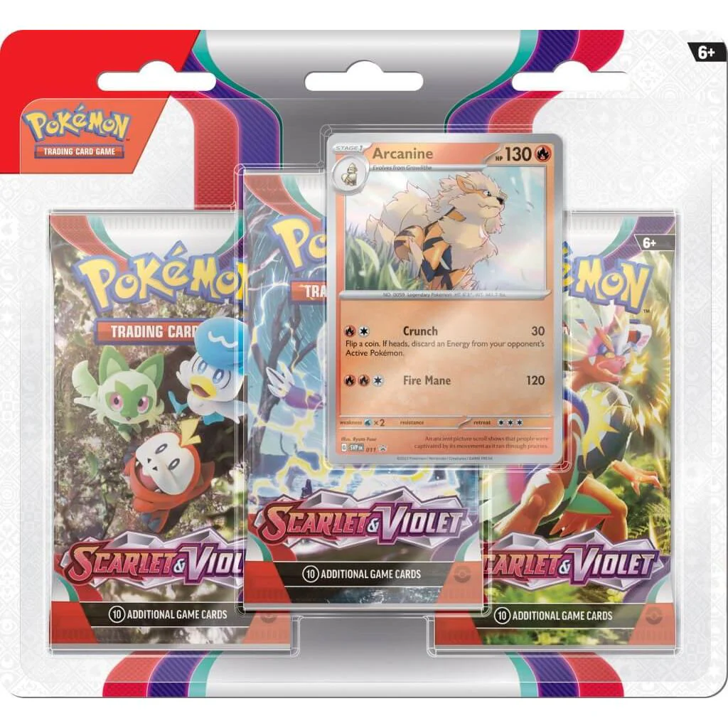 POKÉMON TCG Scarlet & Violet 1 Three-Booster Blister