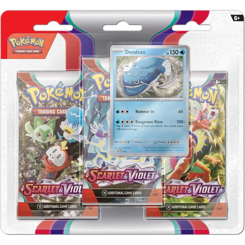 POKÉMON TCG Scarlet & Violet 1 Three-Booster Blister - Image 2