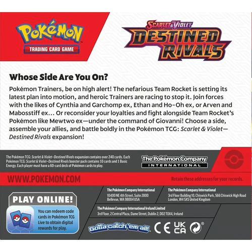 POKÉMON TCG Scarlet & Violet 10: Destined Rivals Booster Box - Image 3