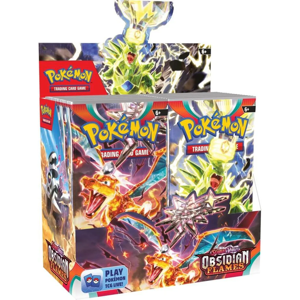 POKÉMON TCG Scarlet & Violet 3: Obsidian Flames Booster Box x6 (SEALED CASE) - Image 2